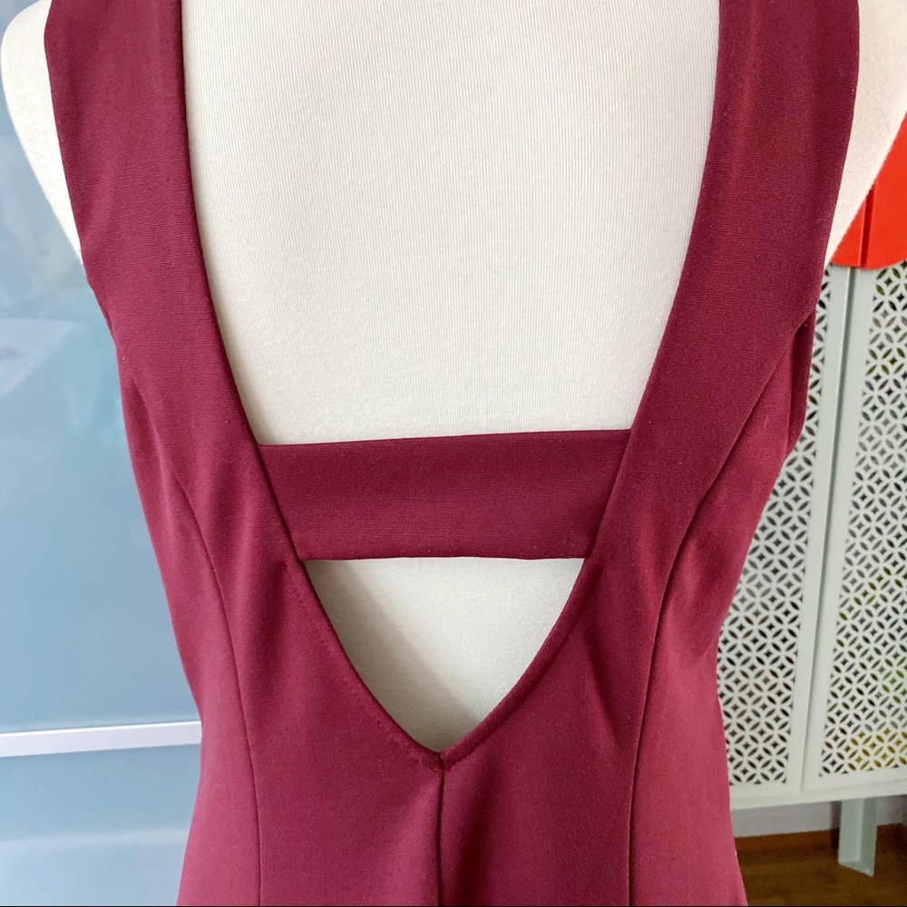 Free People Layla Fit & Flare Dress in Auburn Red - Picture 5 of 10